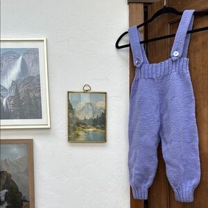 Kids Handmade Knit Overalls